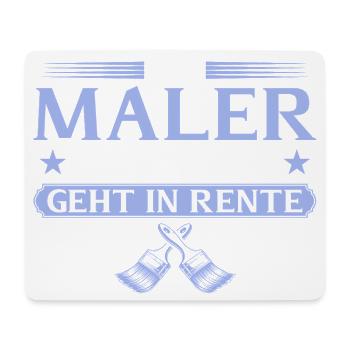 Retired painter legend retired - Mouse Pad (horizontal) - white - Front