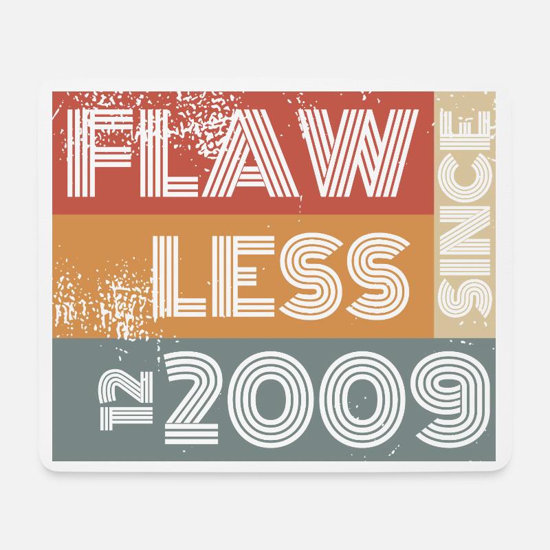 16. Geburtstag Flawless since 12/2009 - Mousepad (Querformat) - Weiß
