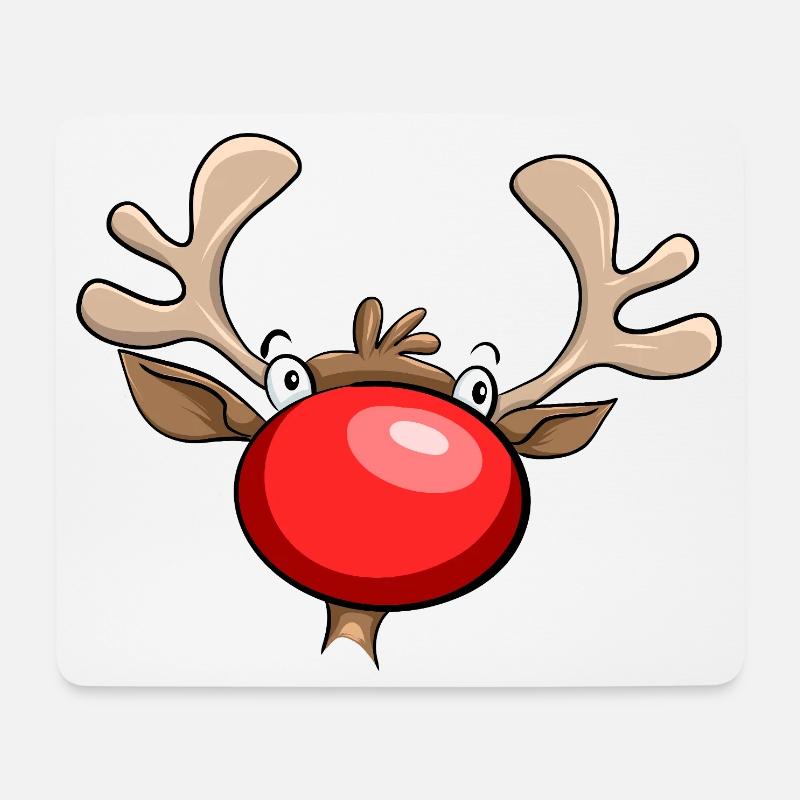 the big red nose - Mouse Pad (horizontal) - white