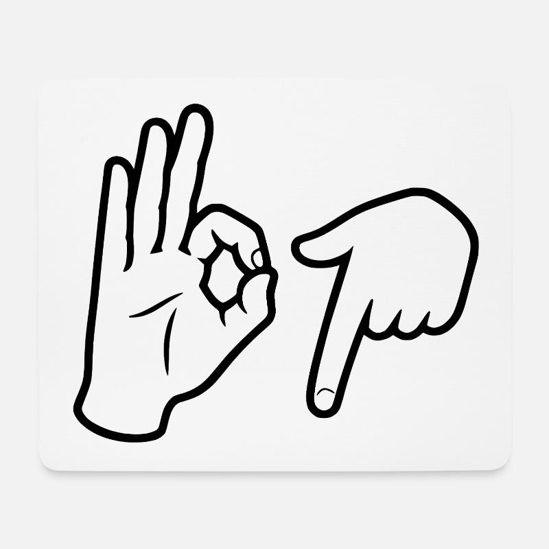 Six Seven Trend - Mousepad (Querformat) - Weiß