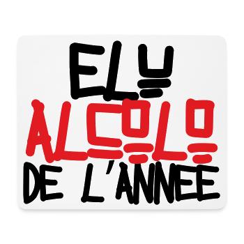 Alkoholiker des Jahres / Alkohol / Humor - Mousepad (Querformat) - Weiß - Vorne