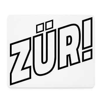 Zurich - Tapis de souris (format paysage) - blanc - Devant