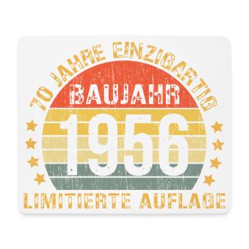 1956 Geburtstag 70 Dekoration Lustig 70 Geburtstag - Mousepad (Querformat) - Weiß - Vorne