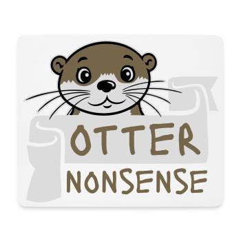 Otter Nonsense Lustig Wortspiel Otter Liebe Spruch - Mousepad (Querformat) - Weiß - Vorne