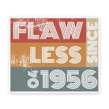 70th Birthday Flawless since 04/1956 - Mouse Pad (horizontal) - white - Front