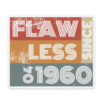 66. Birthday Flawless since 04/1960 - Mouse Pad (horizontal) - white - Front