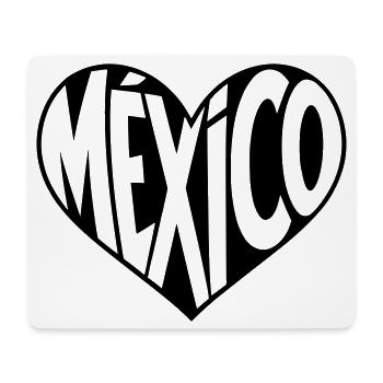 Mexico Heart Design - Tapis de souris (format paysage) - blanc - Devant