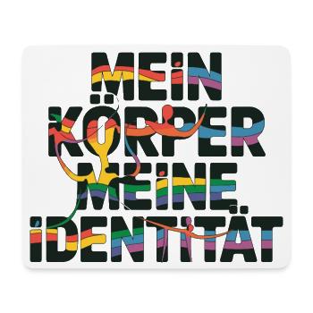  Mein Körper Meine Identität Pride LGBT Queer - Mousepad (Querformat) - Weiß - Vorne