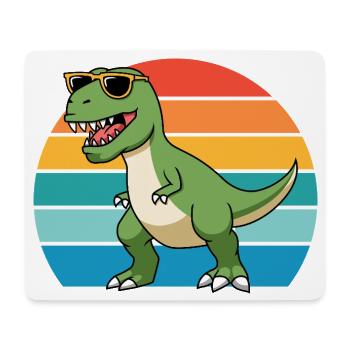 Trex Tyrannosaurus Rex T-Rex Dino Dinosaure - Tapis de souris (format paysage) - blanc - Devant
