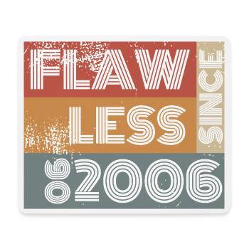 20th Birthday Flawless since 06/2006 - Mouse Pad (horizontal) - white - Front