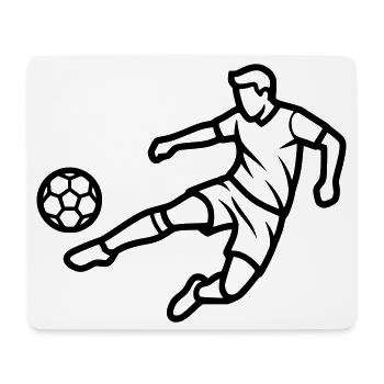 Maillot du Soccer Player Soccer Club - Tapis de souris (format paysage) - blanc - Devant
