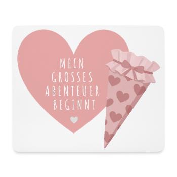 Mein großes Abenteuer beginnt Einschulungsdesign - Mousepad (Querformat) - Weiß - Vorne