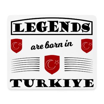 Roter Schild Türkei - Mousepad (Querformat) - Weiß - Vorne
