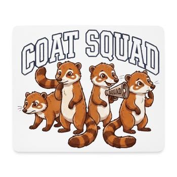 Nasenbären Crew - Mousepad (Querformat) - Weiß - Vorne