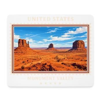 Vereinigte Staaten Monument Valley Vintage Reisema - Mousepad (Querformat) - Weiß - Vorne