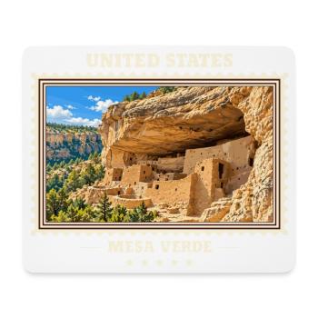 Vereinigte Staaten Mesa Verde Vintage Reisemarke - Mousepad (Querformat) - Weiß - Vorne