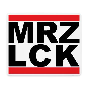 MRZ LCK - Mousepad (Querformat) - Weiß - Vorne