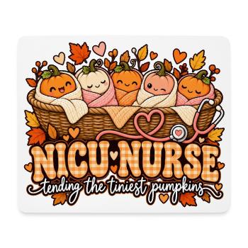 NICU-Nurse: Die kleinsten Kürbchen - Mousepad (Querformat) - Weiß - Vorne