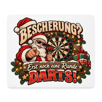 Darts lustiges weihnachtliches Motiv Dart-Motiv - Mousepad (Querformat) - Weiß - Vorne