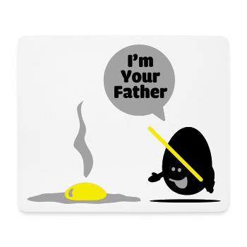 egg vader - Mousepad (Querformat) - Weiß - Vorne