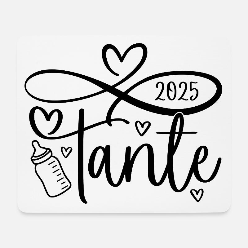 Tante 2025 - Mousepad (Querformat) - Weiß
