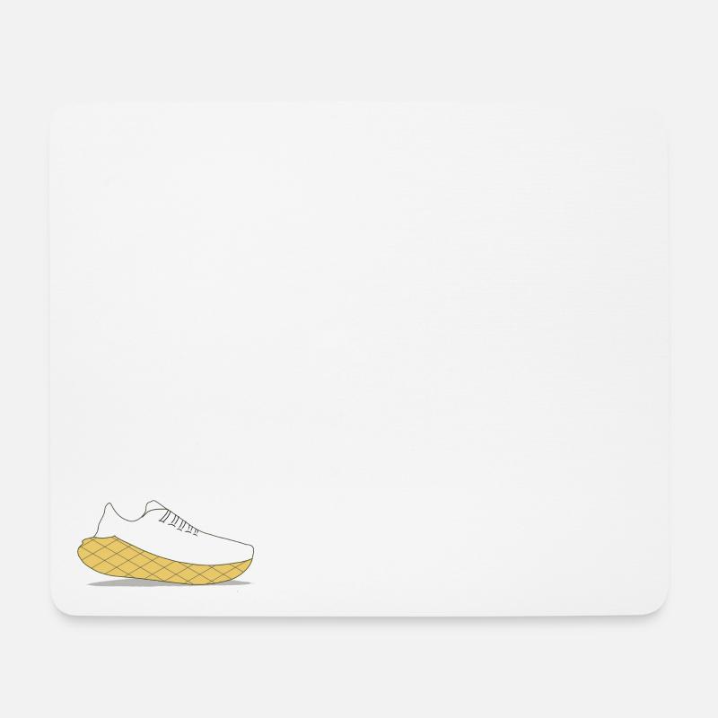 Laufschuh - Mousepad (Querformat) - Weiß