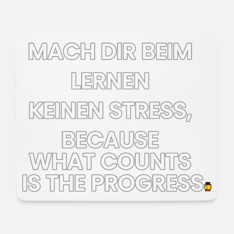 Deutsch-Englisch-Reim 1 (Ver. A) - Mousepad (Querformat) - Weiß
