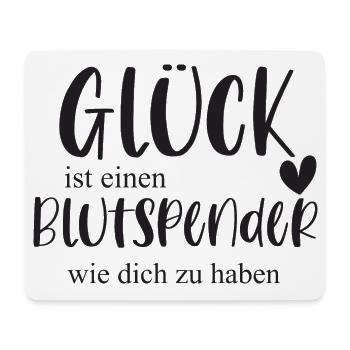 Blutspender Blutspende Ehrenamt Held Geschenk - Mousepad (Querformat) - Weiß - Vorne