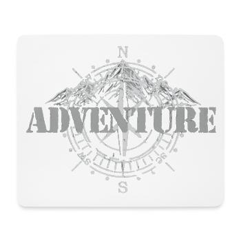 Abenteuer - Mousepad (Querformat) - Weiß - Vorne