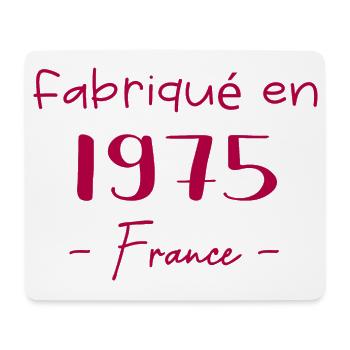 Fabriqué In France 1975 - Tapis de souris (format paysage) - blanc - Devant