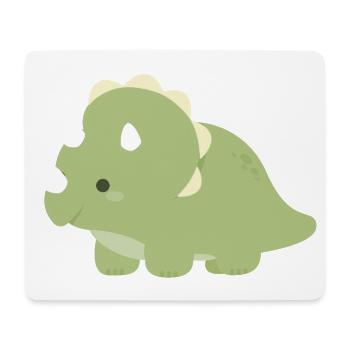 Smaragd-Triceratops-Zauber - Mousepad (Querformat) - Weiß - Vorne