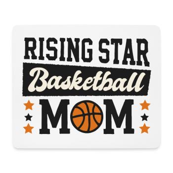 Basketball Mama eines aufstrebenden Stars - Mousepad (Querformat) - Weiß - Vorne