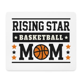 Basketball Mama eines aufstrebenden Stars - Mousepad (Querformat) - Weiß - Vorne
