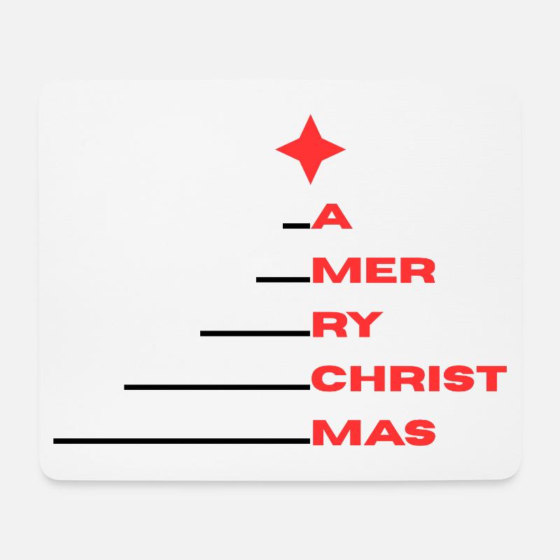 A Merry Christmas - Mouse Pad (horizontal) - white