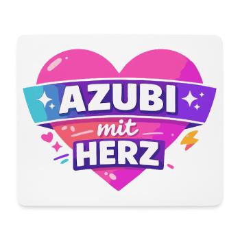 Azubi mit ganz viel Herz - Mousepad (Querformat) - Weiß - Vorne