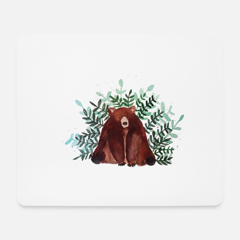bear - Mouse Pad (horizontal) - white