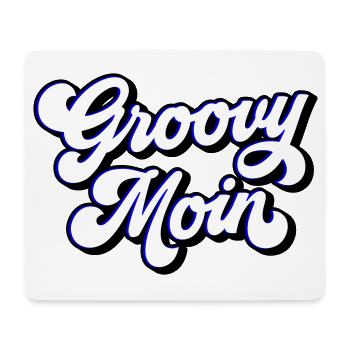 Groovy Moin | Farben änderbar - Mousepad (Querformat) - Weiß - Vorne