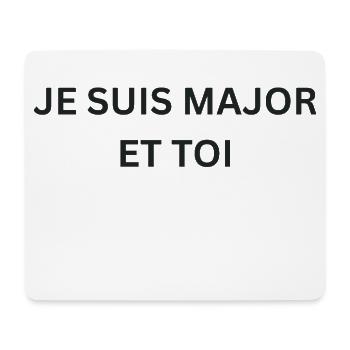 Major super pouvoir homme - Tapis de souris (format paysage) - blanc - Devant