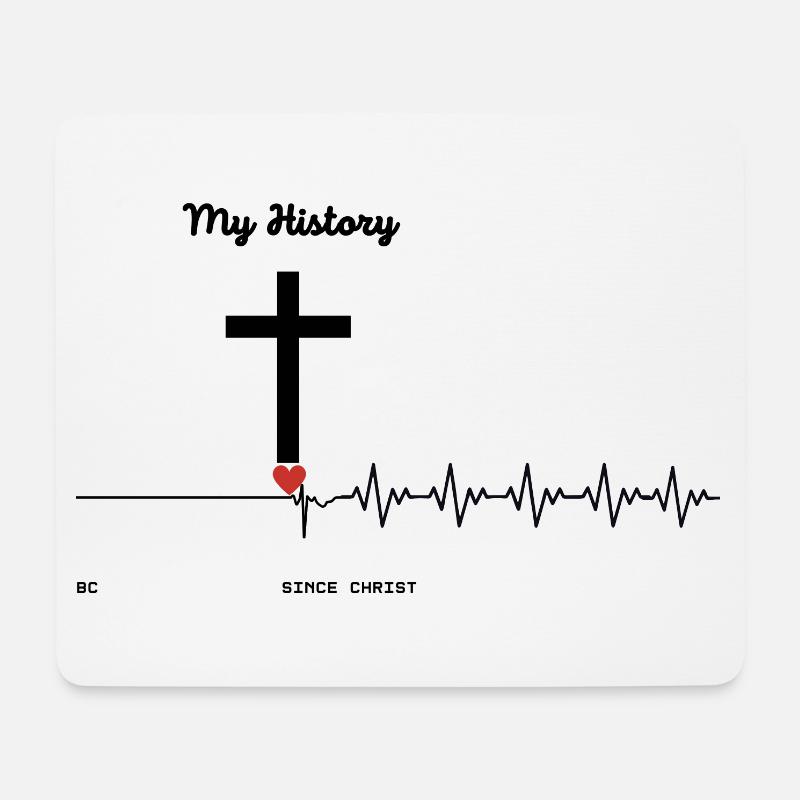 Das Kreuz - Mousepad (Querformat) - Weiß