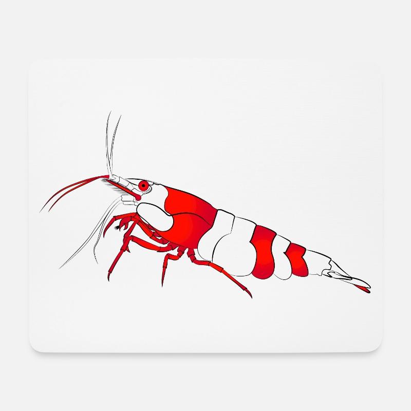Garnele, shrimp Neocaridina davidi, Aquarium - Mousepad (Querformat) - Weiß