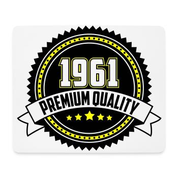 Farben änderbar | 1960 Emblem Premium Qualität - Mousepad (Querformat) - Weiß - Vorne