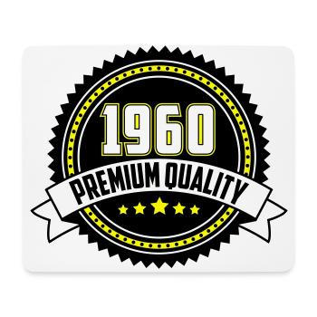 Colors can be changed | 1960 Emblem Premium Quality - Mouse Pad (horizontal) - white - Front