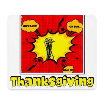 Karikatur Truthahn - Mousepad (Querformat) - Weiß - Vorne