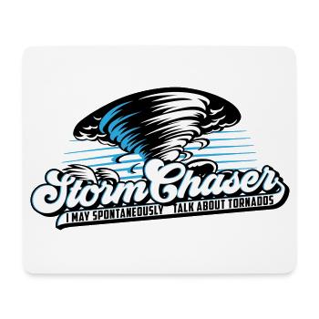 Farben änderbar | Sturm Jäger Tornados Wetter - Mousepad (Querformat) - Weiß - Vorne