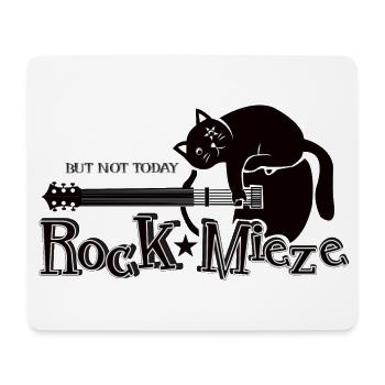 Rock Pussy, Hard Rock, Cat, Cat Mom Gift - Mouse Pad (horizontal) - white - Front