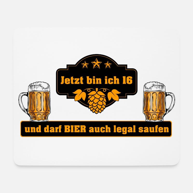 Geschenk zum 16 Geburtstag - Mousepad (Querformat) - Weiß