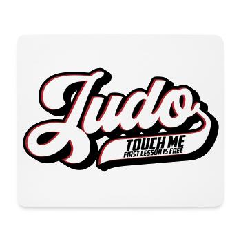 Farben änderbar | Judo Schriftzug - Mousepad (Querformat) - Weiß - Vorne
