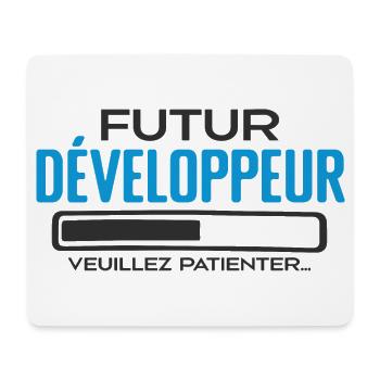 Future Développeur Idée Cadeau Future Développeur - Tapis de souris (format paysage) - blanc - Devant