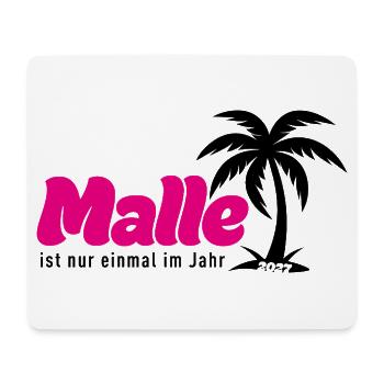 Malle ist nur einmal im Jahr 2027 – Mallorca Party - Mousepad (Querformat) - Weiß - Vorne