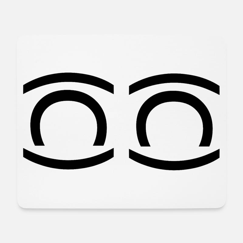 Punktauge - Mousepad (Querformat) - Weiß